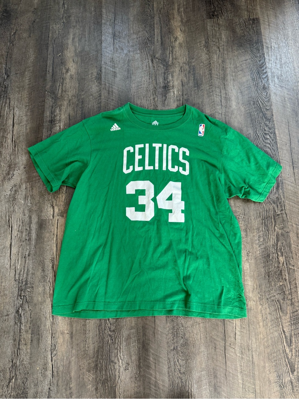 adidas Green Celtics #34, Paul Pierce Short Sleeve Shirt